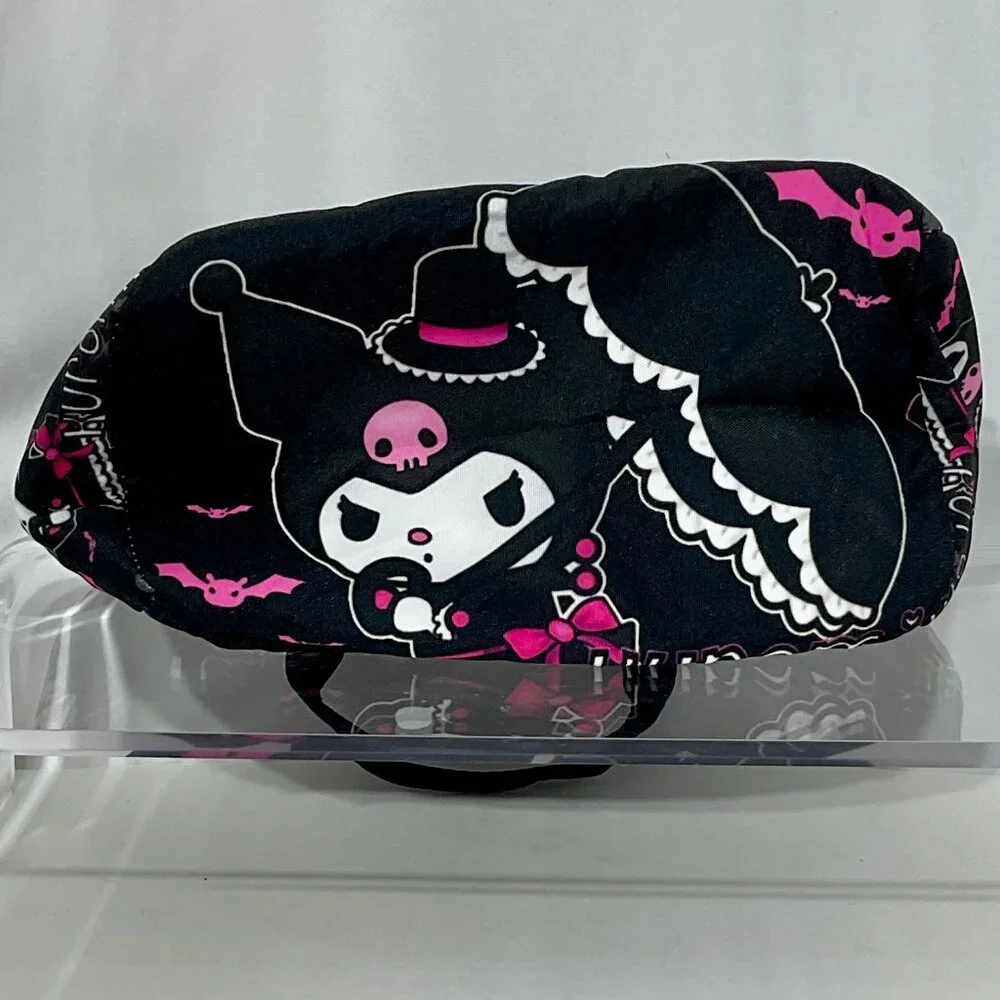 NWOT Kuromi Black Lunch Bag Zipper with Handles Hello Kitty Sanrio